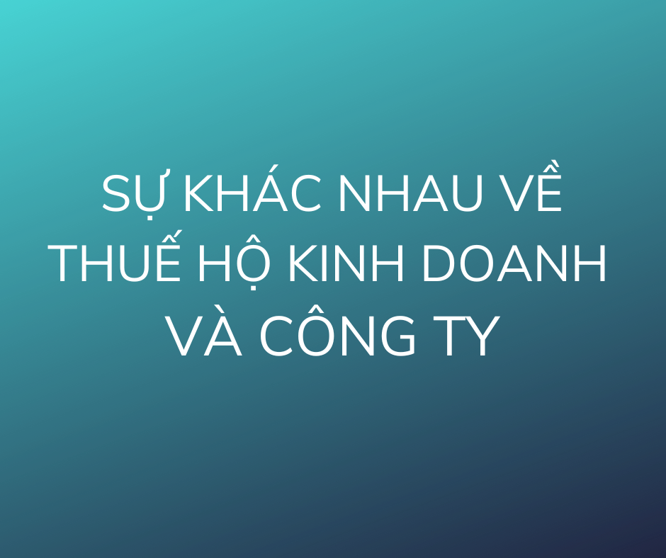 hộ kinh doanh
